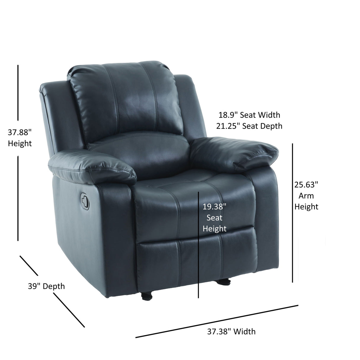 Charlotte - Glider Recliner With Classic Style