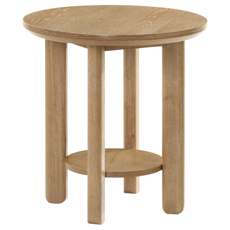 Crispin - Round Table With Lower Shelf