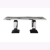 Stacey - Dining Table Set - Black / White