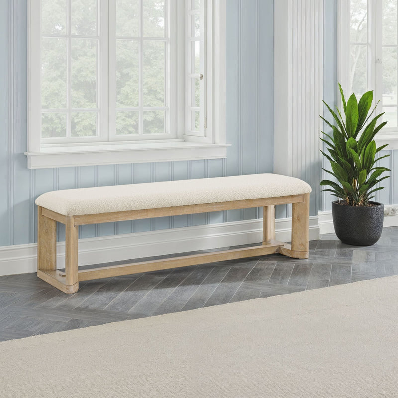 Backless Upholstered Dining Bench