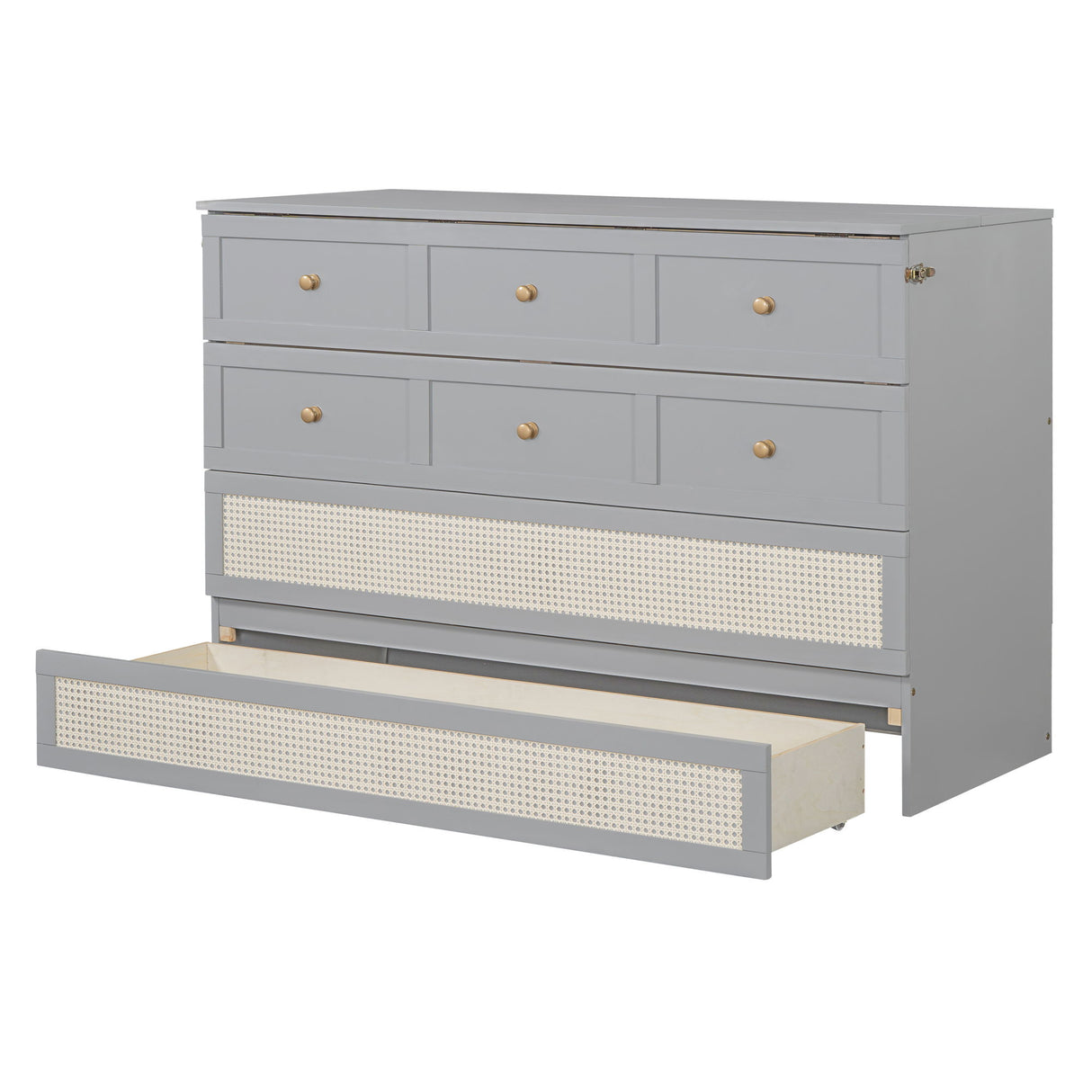 Murphy Bed With Large Drawers, Space Saving Design