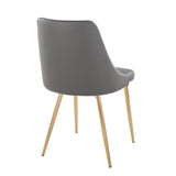 Marche - Contemporary Dining Chair With Metal Legs (Set of 2)