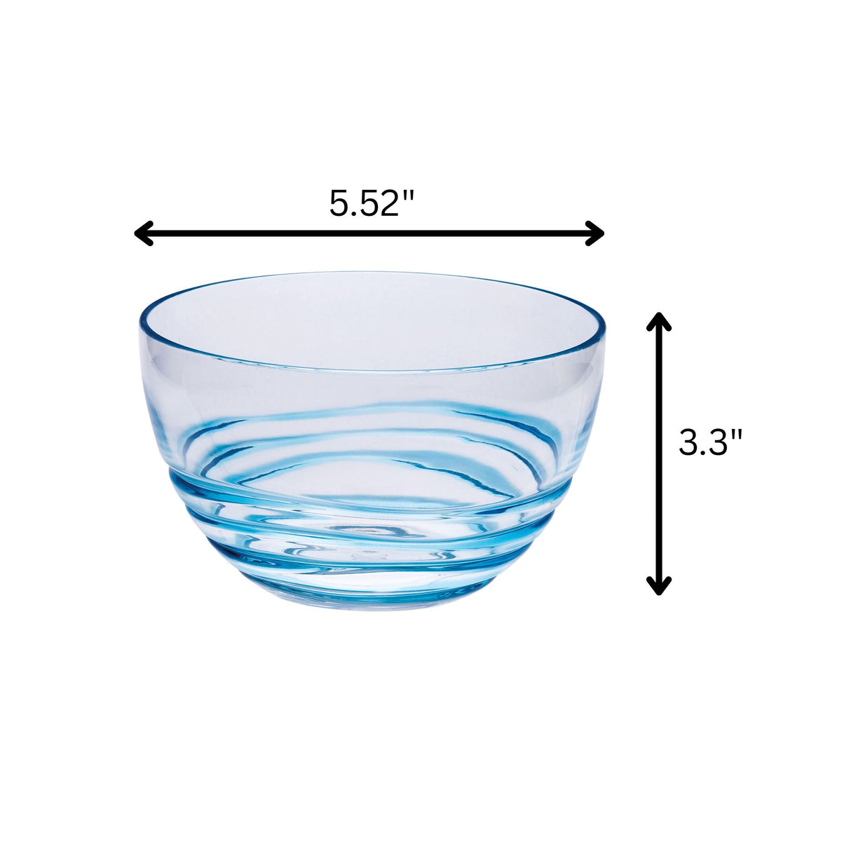 Swirl Acrylic Serving Bowls, Unbreakable