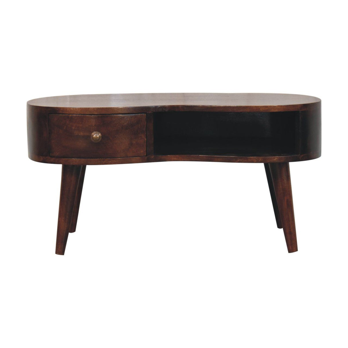 Wave Coffee Table With 1 Drawer