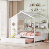Modern Design House Bed With Storage Shelf
