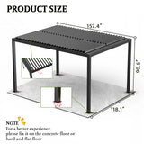 Premium Louver Pergola Aluminium Frame & Louvers