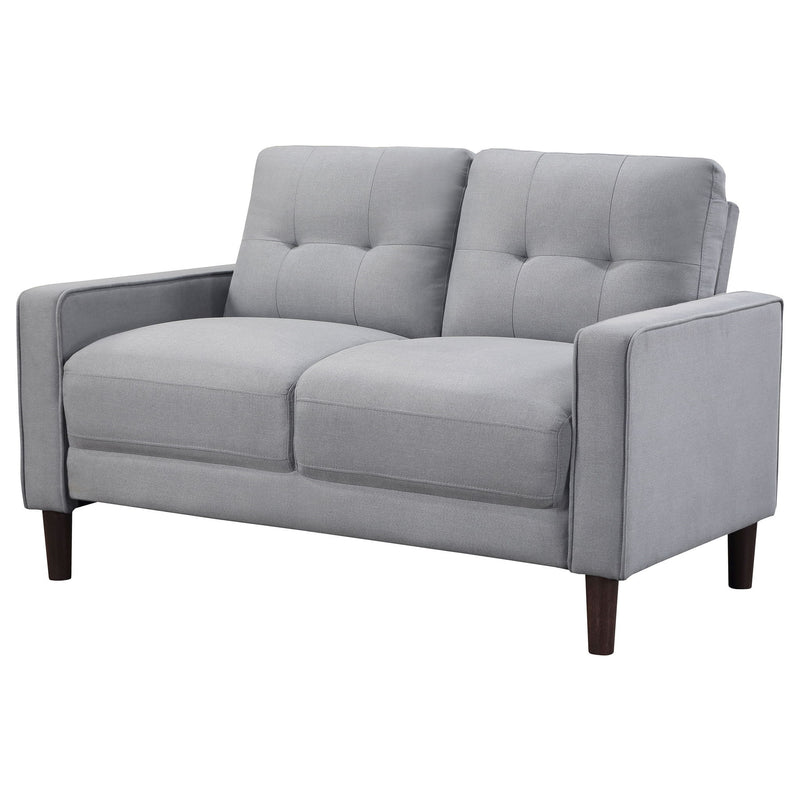 Harvey - Tufted Loveseat With Track Arm Design
