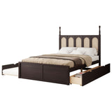 Platform Bed With With 2 Big Drawers With Trundle