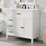 Bathroom Vanity With Sink, Freestanding Cabinet & Drawers