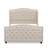 Marcella - Upholstered Shelter Headboard Bed Set