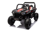 12V7A*1 30W*4 Four-Wheel Drive Leather Seat One Button Start, Forward And Backward, High And Low Speed, Music, Front Light, Power Display, Two Doors Can Open, 2.4G R / C, Seat Belt Four Wheel Absorber