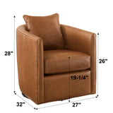 Jasmine - Swivel Accent Chair - Brown