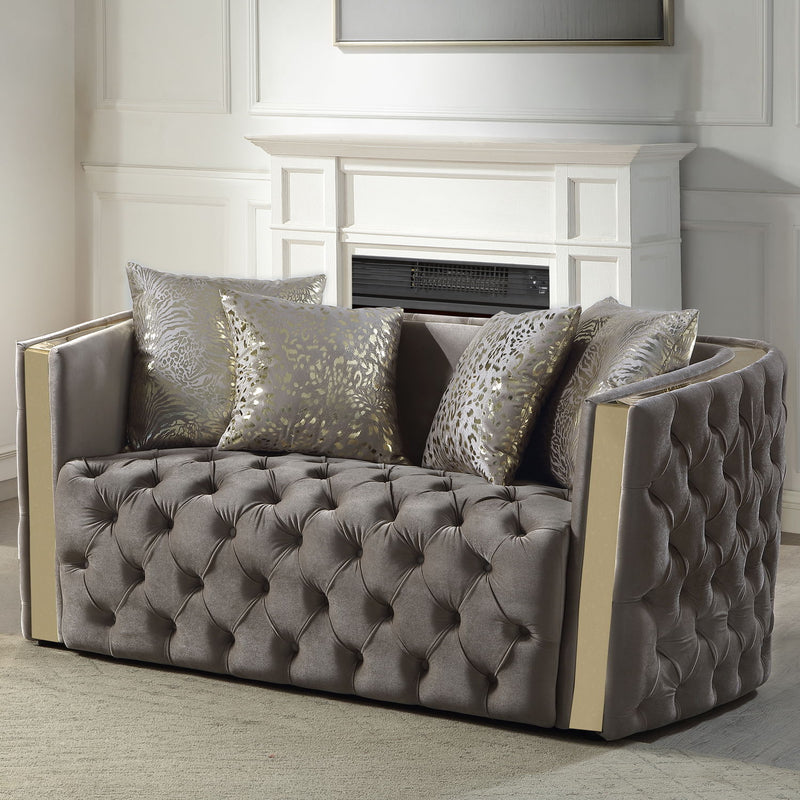 Naomi - Button Tufted Loveseat