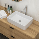 Modern Ceramic Rectangular Vessel Bathroom Sink