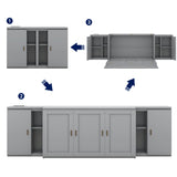 Murphy Bed With Shelves, Cabinets And USB Ports