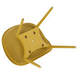2 Piece Durable Single Chair With Mesh Hollow Out Design