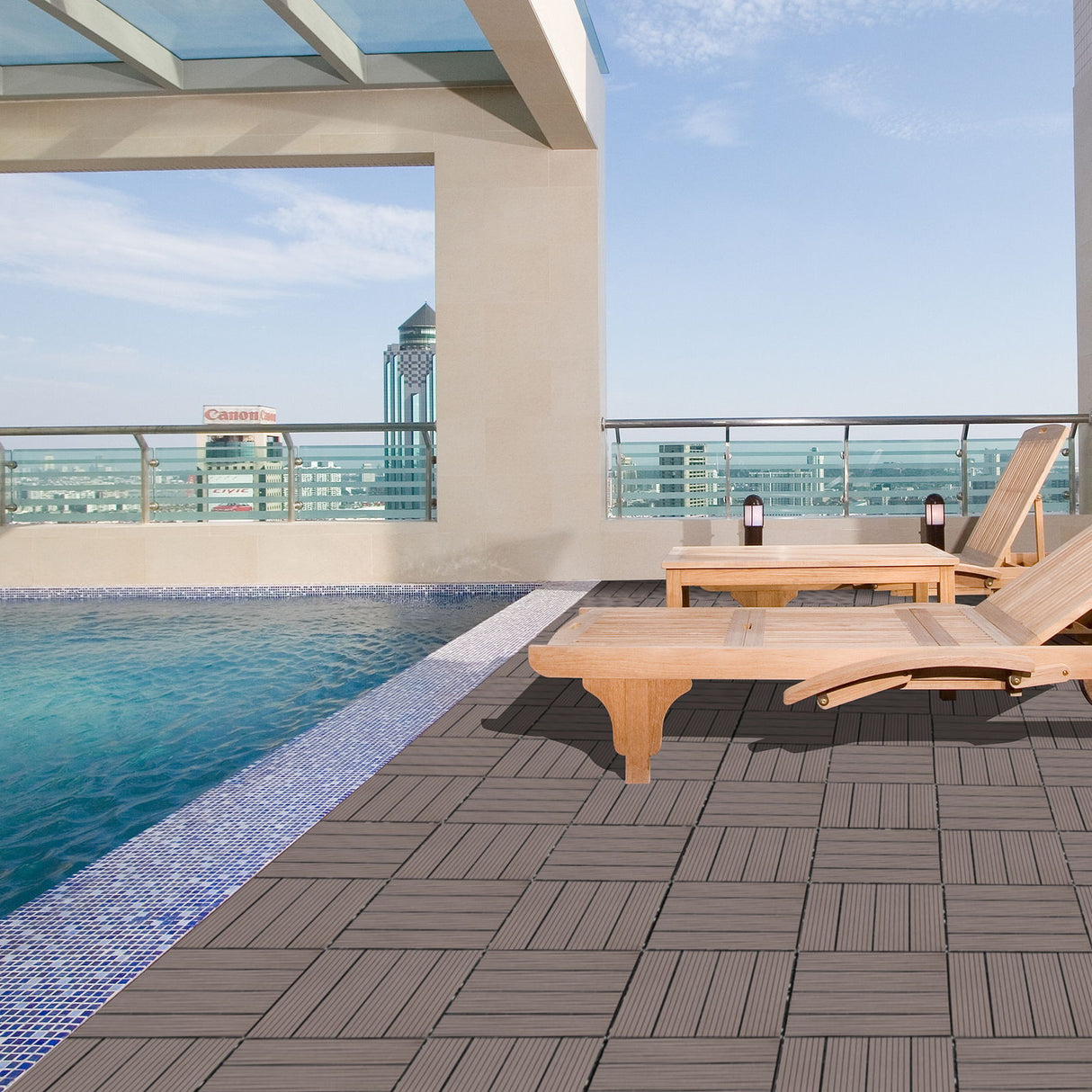 Composite Deck Tiles, Resist Rust, Water, Weather