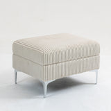 Modular Sectional Sofa Square Storage Ottoman