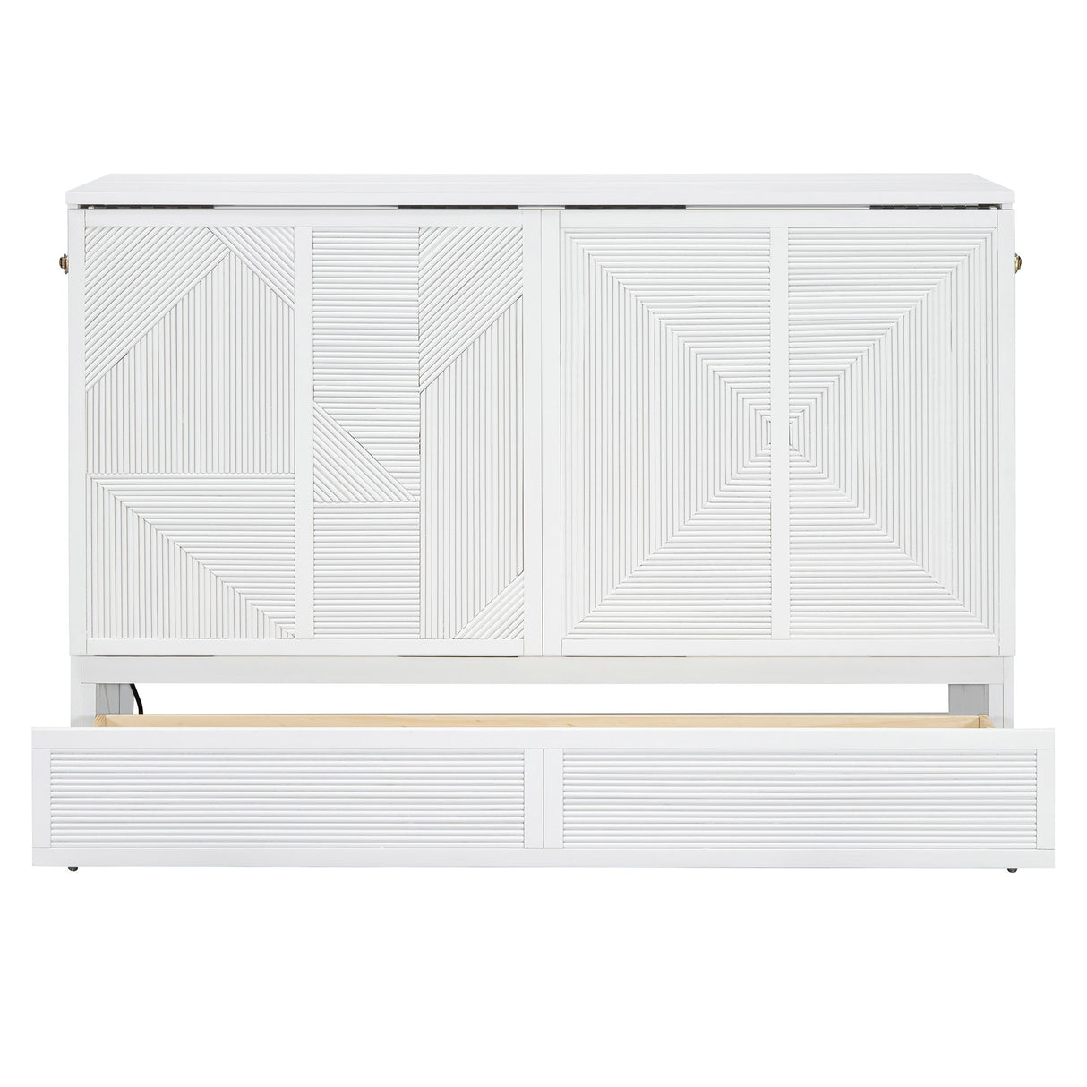 Murphy Bed With Large Drawer, USB Ports And Outlets