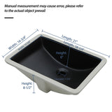 Modern Ceramic Undermount Bathroom Sink With Overflow, High Quality