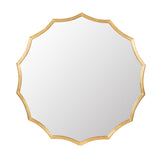 Round Sunburst Wall Mirror With, Wall Decor Mirror For Entryway Bedroom Living Room - Gold