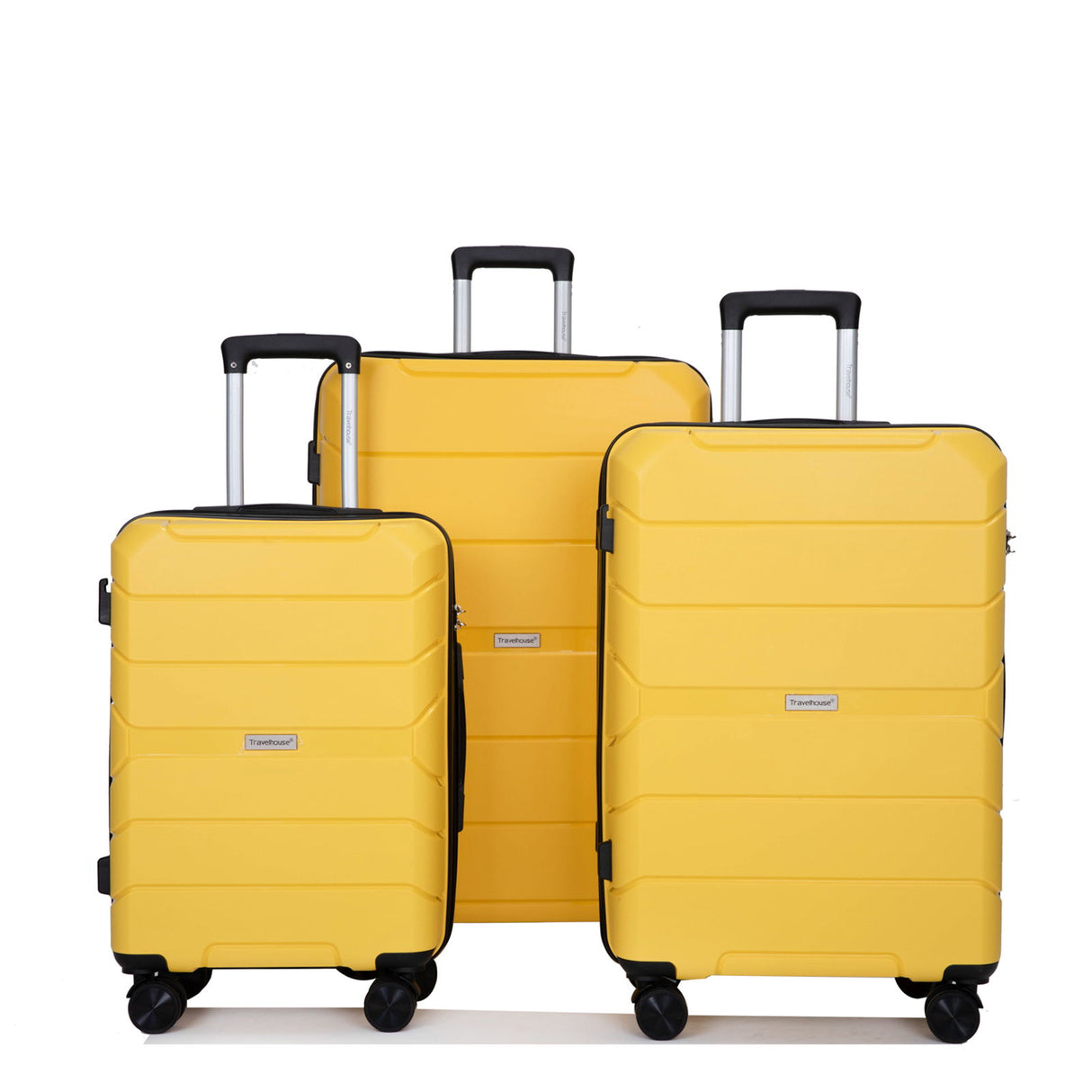 Hardshell Suitcase Spinner Wheels Lightweight Durable Suitcase With Tsa Lock, 3 Piece Set