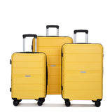 Hardshell Suitcase Spinner Wheels Lightweight Durable Suitcase With Tsa Lock, 3 Piece Set