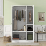 3 Door Shutter Wardrobe With Shelves