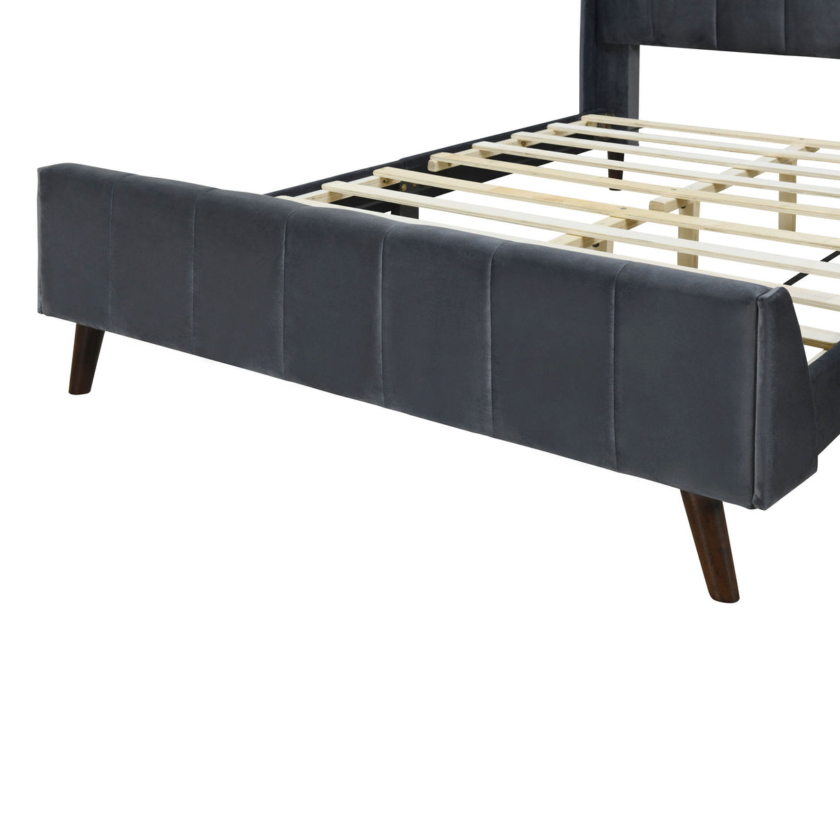 Upholstered Platform Bed Velvet
