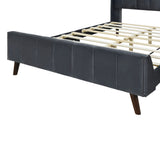Upholstered Platform Bed Velvet