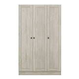 3 Door Shutter Wardrobe With Shelves