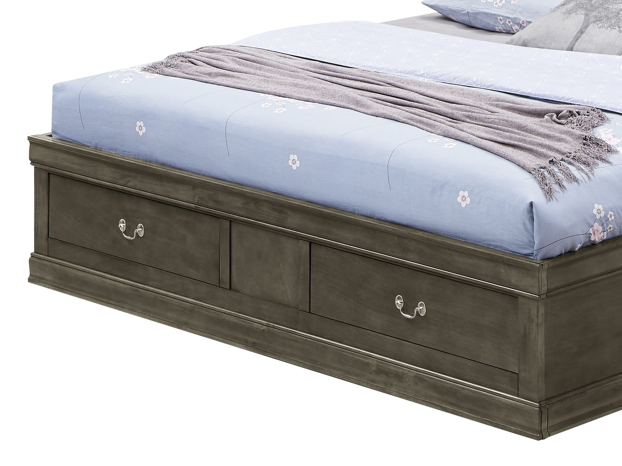 Louis Phillipe - Bookcase Storage Bed