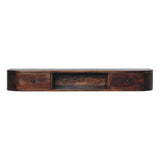 Lunar - 2 Drawer Floating Console - Chestnut