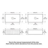 Ceramic Farmhouse Sink With Deep Basin And Stainless Steel Grid