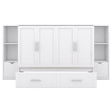 Murphy Bed With Shelves, Drawers And USB Ports
