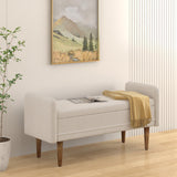 Teddy Velvet Storage Stool With Storage Space For Apartments