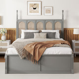 Platform Bed With With 2 Big Drawers With Trundle