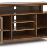 Amherst - TV Media Stand - Medium Saddle Brown