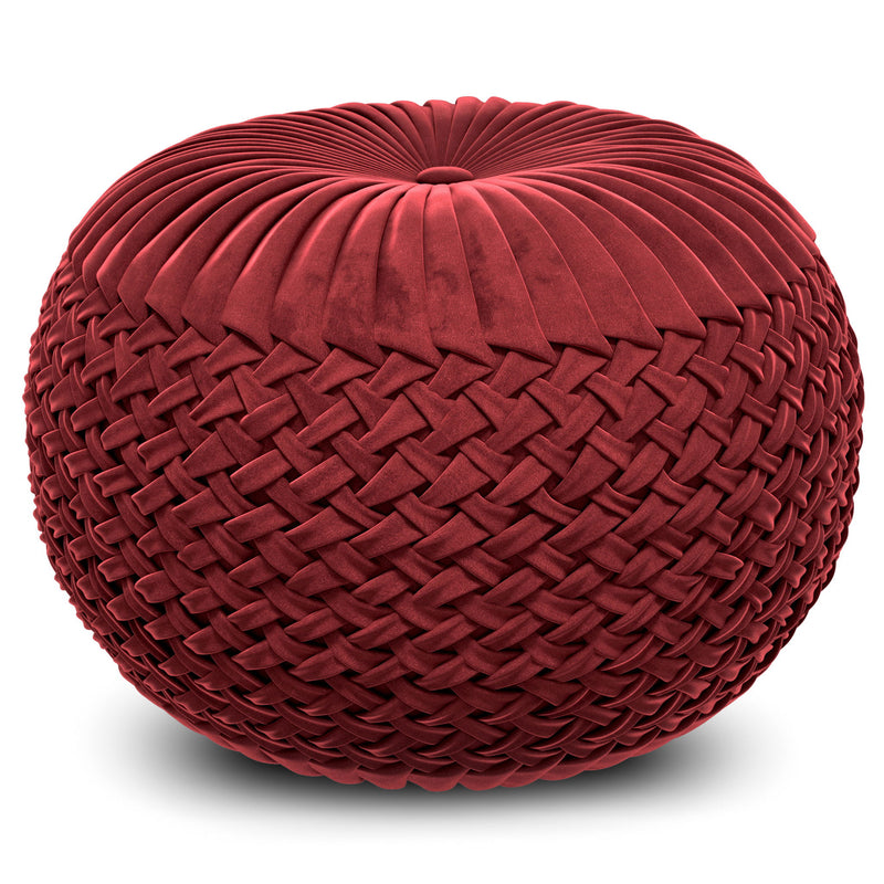 Grafton - Handcrafted Round Pouf