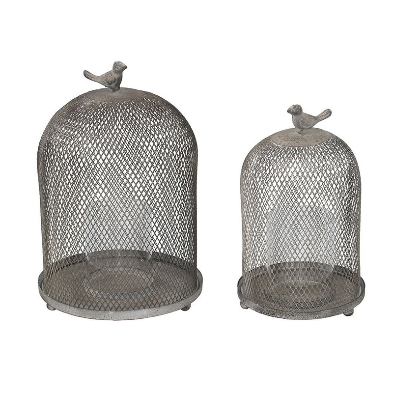 Ophira Sparrow Candle Holders (Set of 2) - Antique Gray