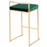 Fuji - Contemporary / Glam Design Counter Stool (Set of 2)