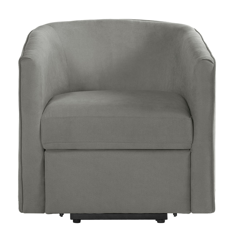 Power Lift Recliner Barrel Shape Reclining Chair With Footrest And Side Pocket