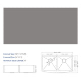 Farmhouse Double Bowl Sink With 50/50 Layout