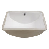 Modern Ceramic Undermount Bathroom Sink With Overflow, High Quality