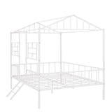 House Bed Frame With Slatted Support, No Box Spring Needed