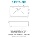 Drop-In Kitchen Sink With Pull-Out Faucet And Soap Dispenser