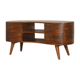 Wave Entertainment Unit - Chestnut