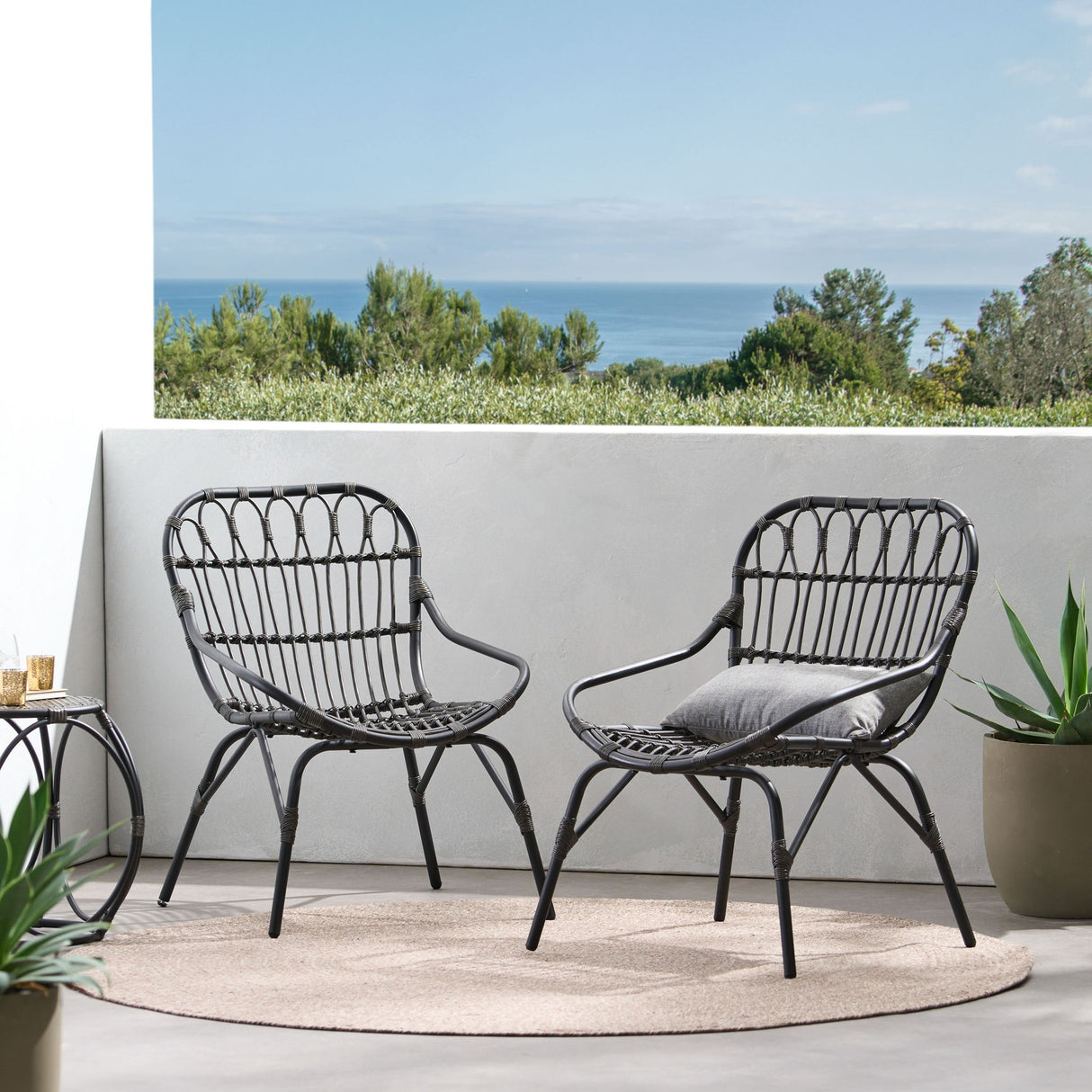 Monsoon - Outdoor Accent Chair With Open Weave Design