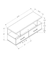 TV Stand, Console, Media Entertainment Center, Storage Cabinet, Elegant Design - Gray