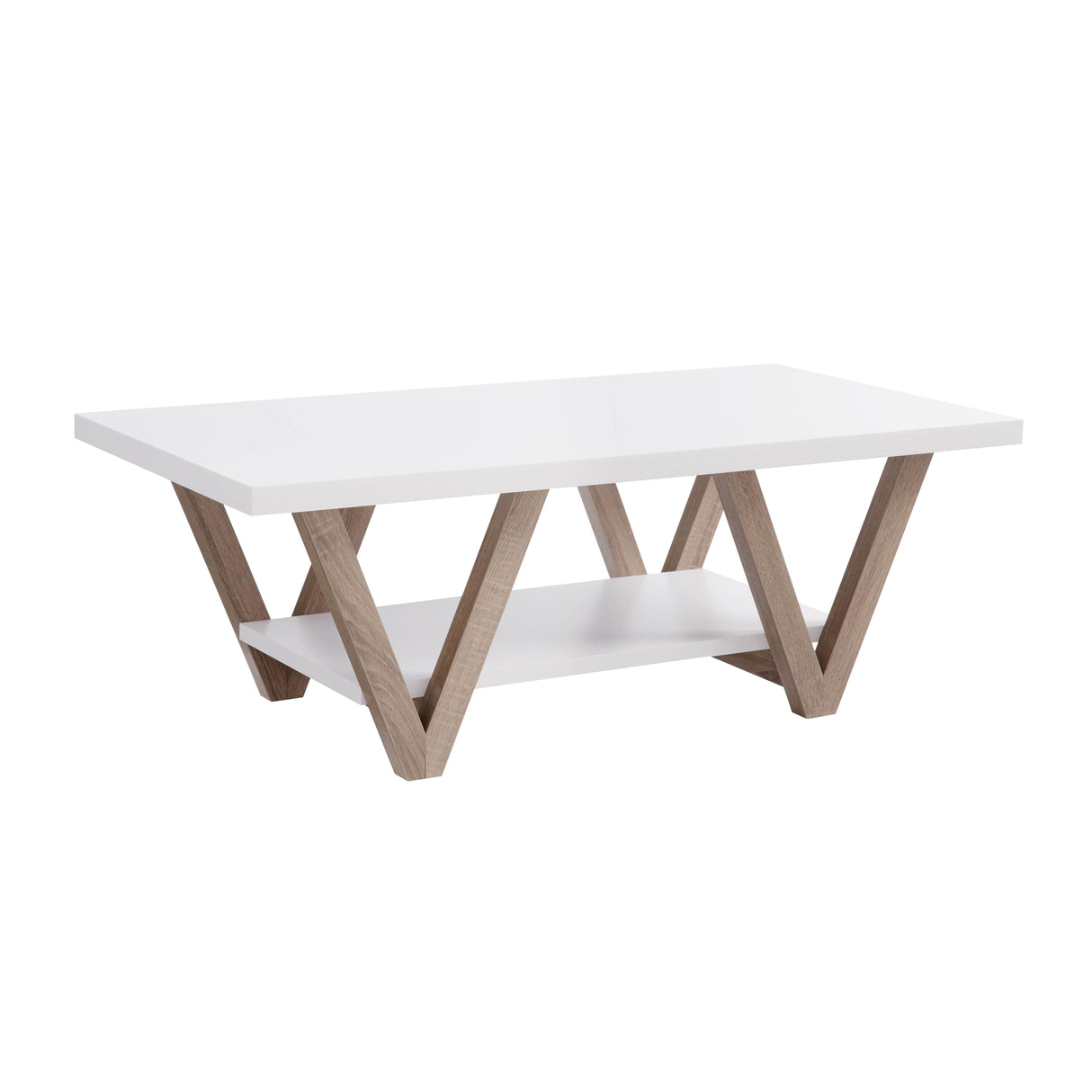 Set Of Tables, Home, Livingroom End Table & Coffee Table With Bottom Shelve